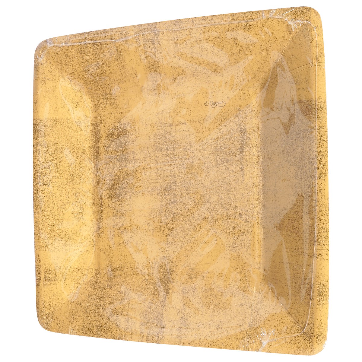 slide 2 of 9, Caspari Plastic Coated 7 Inch Gold Leaf Salad Dessert Plates 8 ea, 8 ct