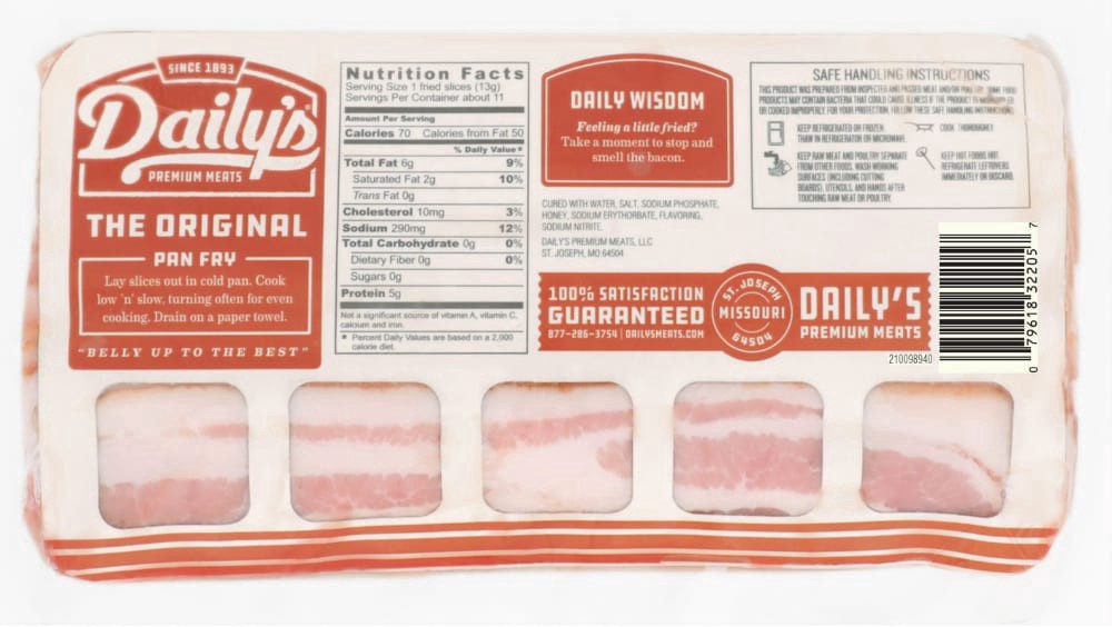 slide 5 of 5, Daily's The Original Thick Cut Bacon, 1 lb