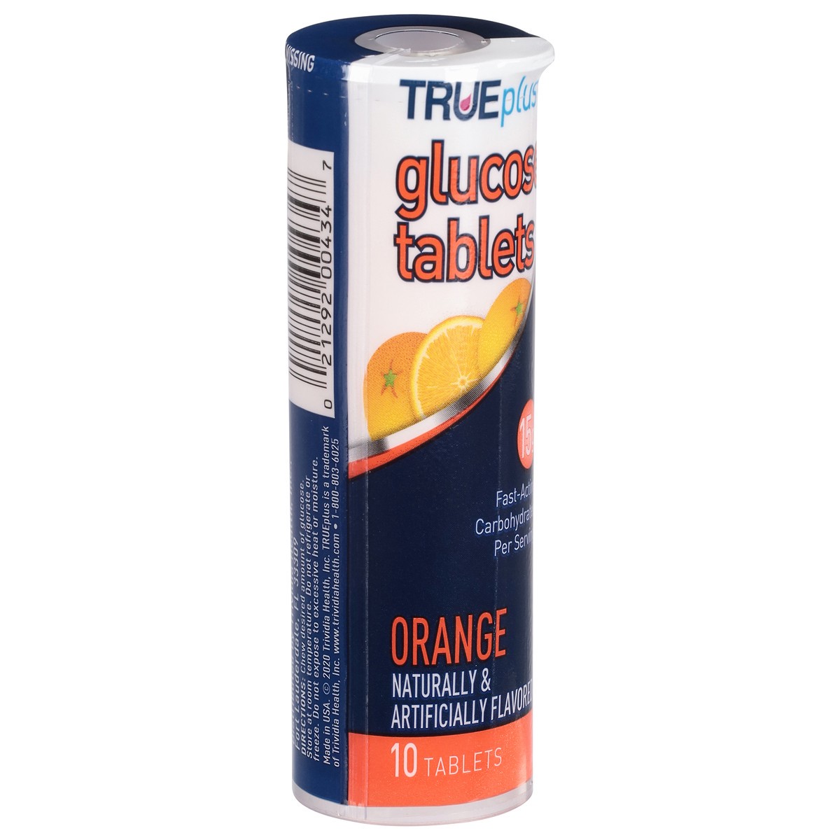 slide 5 of 9, TRUEplus True Plus Glucose Tab Orange, 10 ct