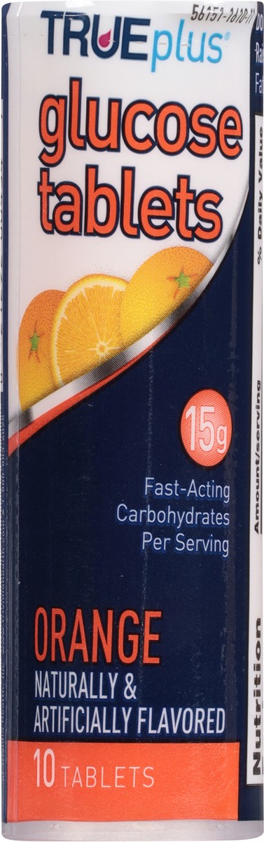 slide 2 of 9, TRUEplus True Plus Glucose Tab Orange, 10 ct