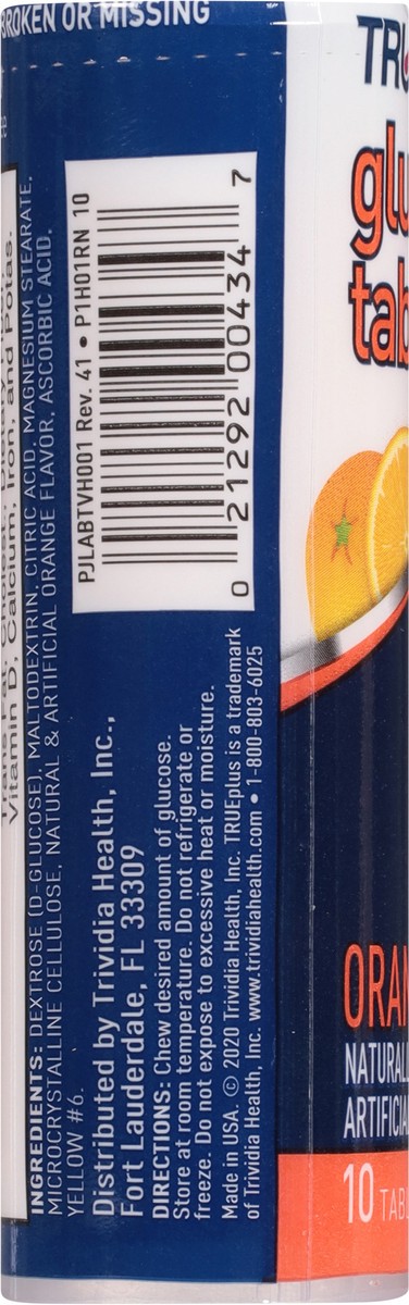 slide 8 of 9, TRUEplus True Plus Glucose Tab Orange, 10 ct