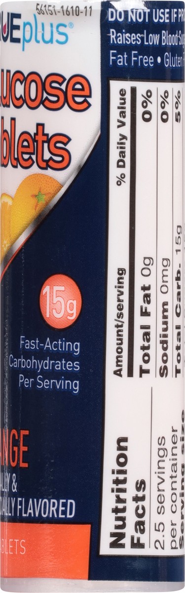 slide 9 of 9, TRUEplus True Plus Glucose Tab Orange, 10 ct