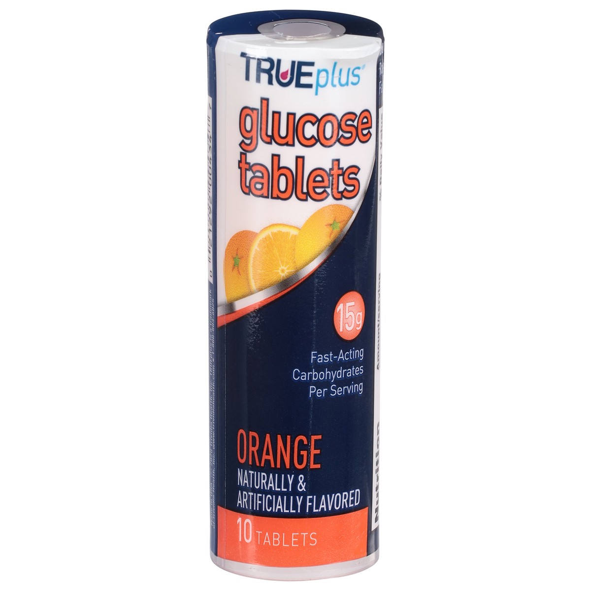 slide 1 of 9, TRUEplus True Plus Glucose Tab Orange, 10 ct