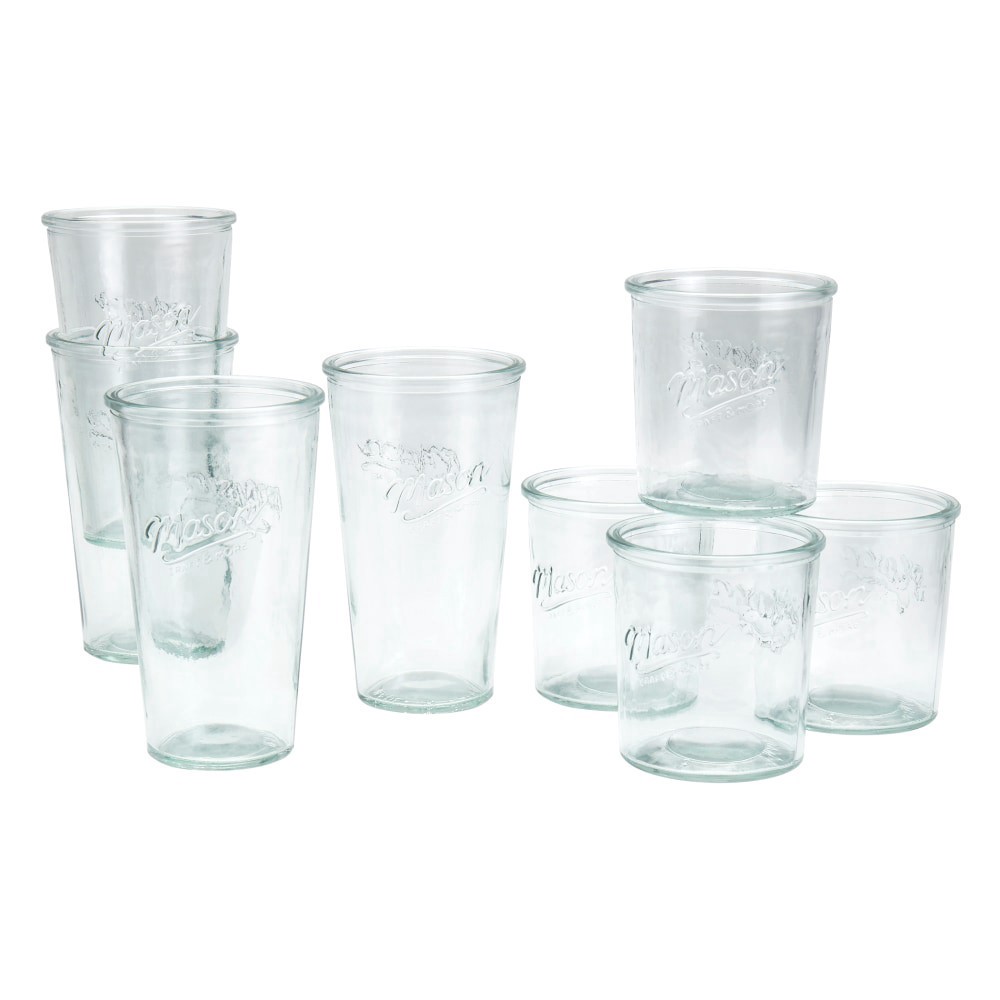 slide 4 of 5, Mason Tumbler Glass Set 8Pc, 1 ct