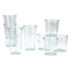 Mason Tumbler Glass Set 8Pc