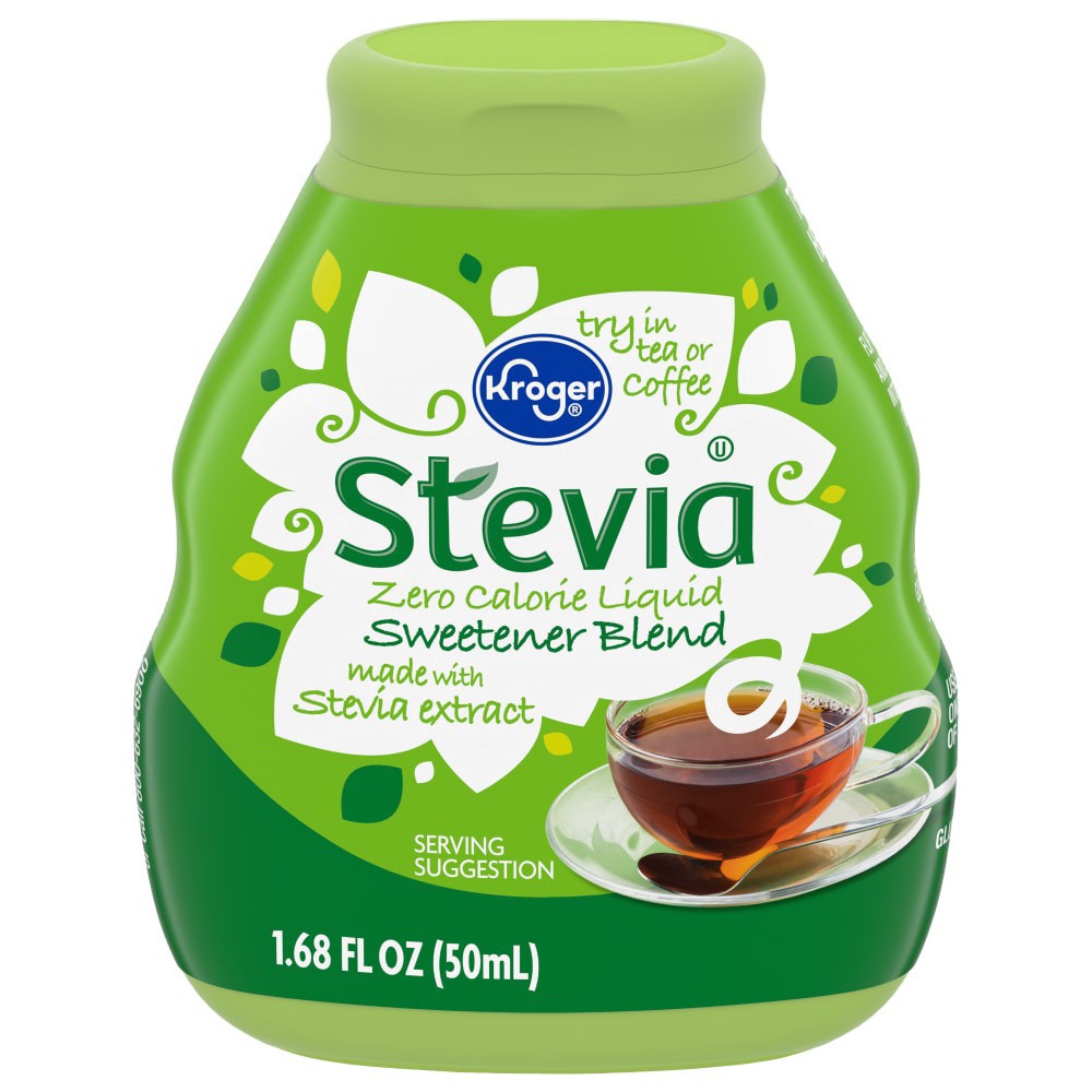 slide 1 of 2, Kroger Zero Calorie Liquid Sweetener Stevia Blend, 1.68 fl oz