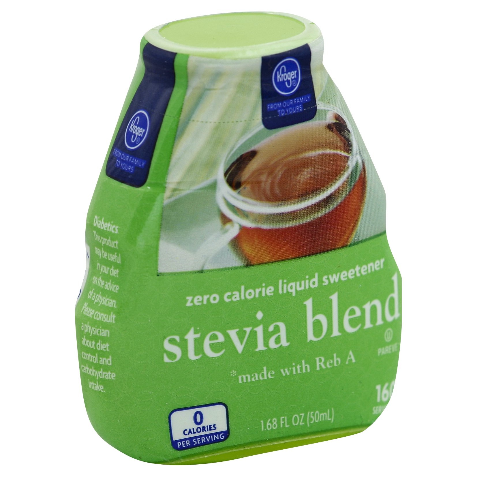 slide 1 of 2, Kroger Zero Calorie Liquid Sweetener Stevia Blend, 1.68 fl oz