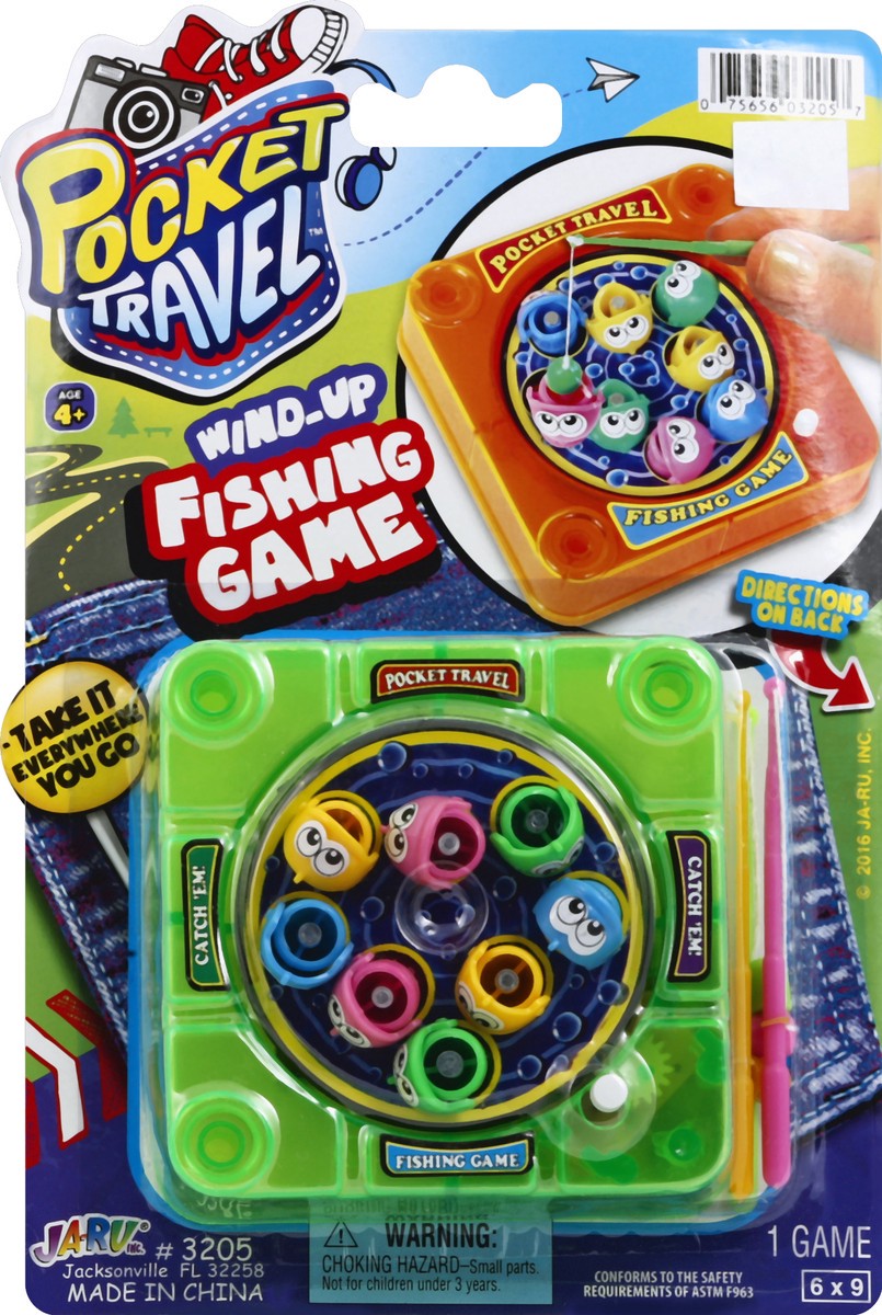 slide 1 of 3, Pocket Travel Fishing Game 1 ea, 1 ct