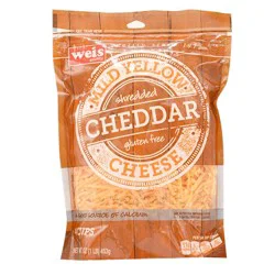 Weis Quality Mild Yellow Cheddar  Shredded Cheese