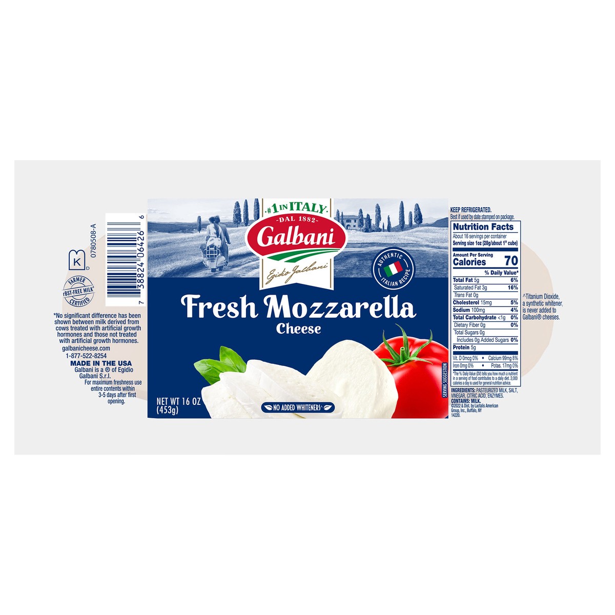 slide 1 of 7, Galbani Cheese Mozzarella Fresca Fresh, 