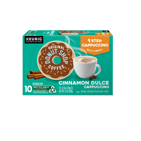 slide 15 of 29, The Original Donut Shop One-Step Cinnamon Dulce Cappuccino, Keurig Single-Serve K-Cup Pods- 10 ct, 10 ct