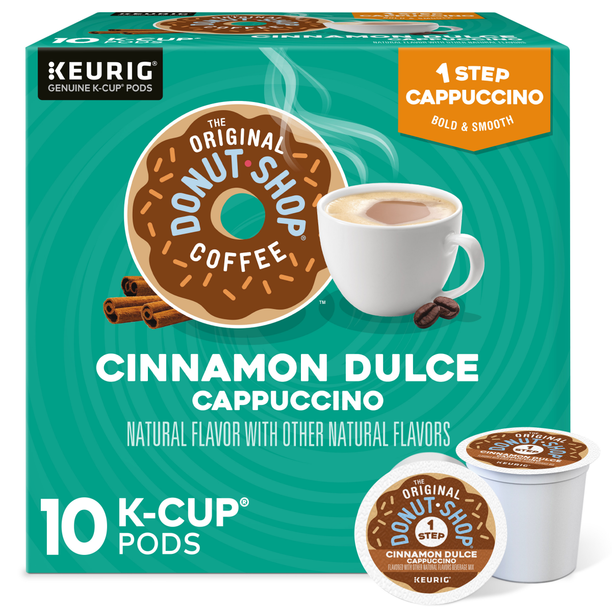 slide 1 of 29, The Original Donut Shop One-Step Cinnamon Dulce Cappuccino, Keurig Single-Serve K-Cup Pods- 10 ct, 10 ct