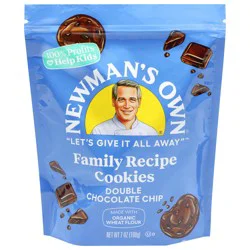 Newman's Own Family Recipe Double Chocolate Chip Cookies 7 oz