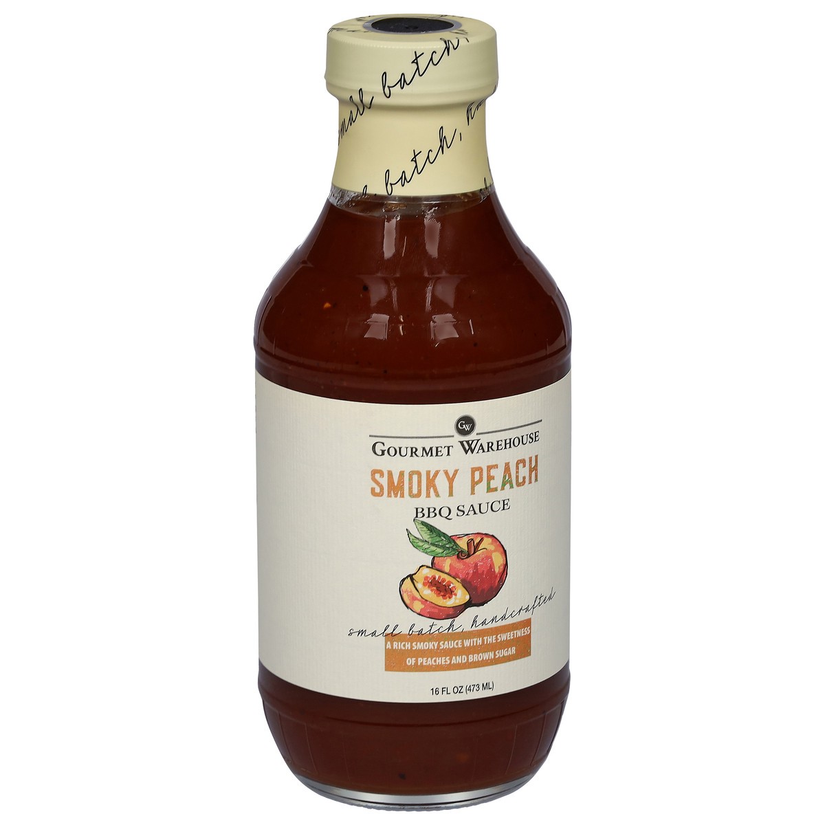 slide 10 of 13, Gourmet Warehouse Smoky Peach BBQ Sauce 16 fl oz, 