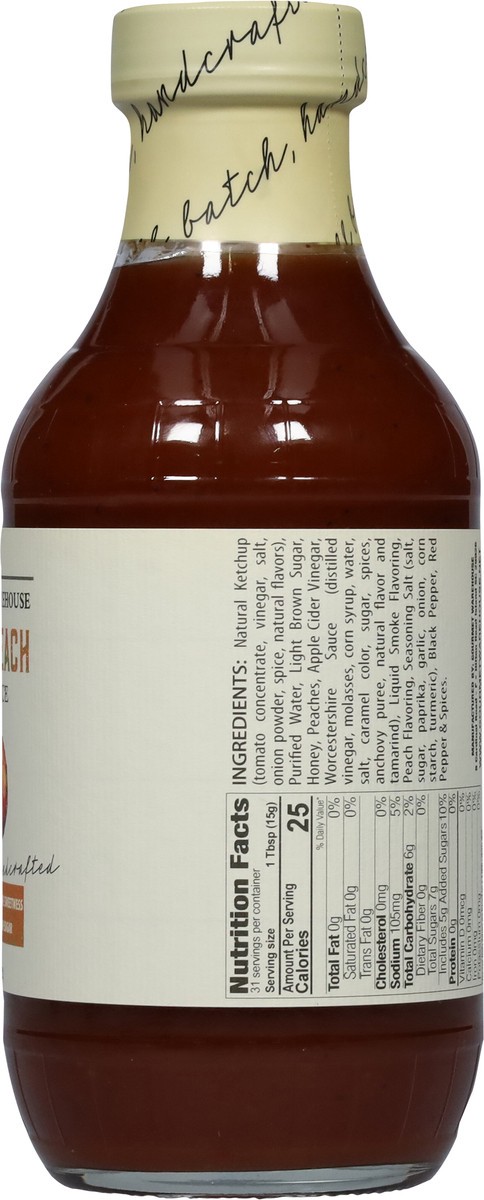 slide 7 of 13, Gourmet Warehouse Smoky Peach BBQ Sauce 16 fl oz, 