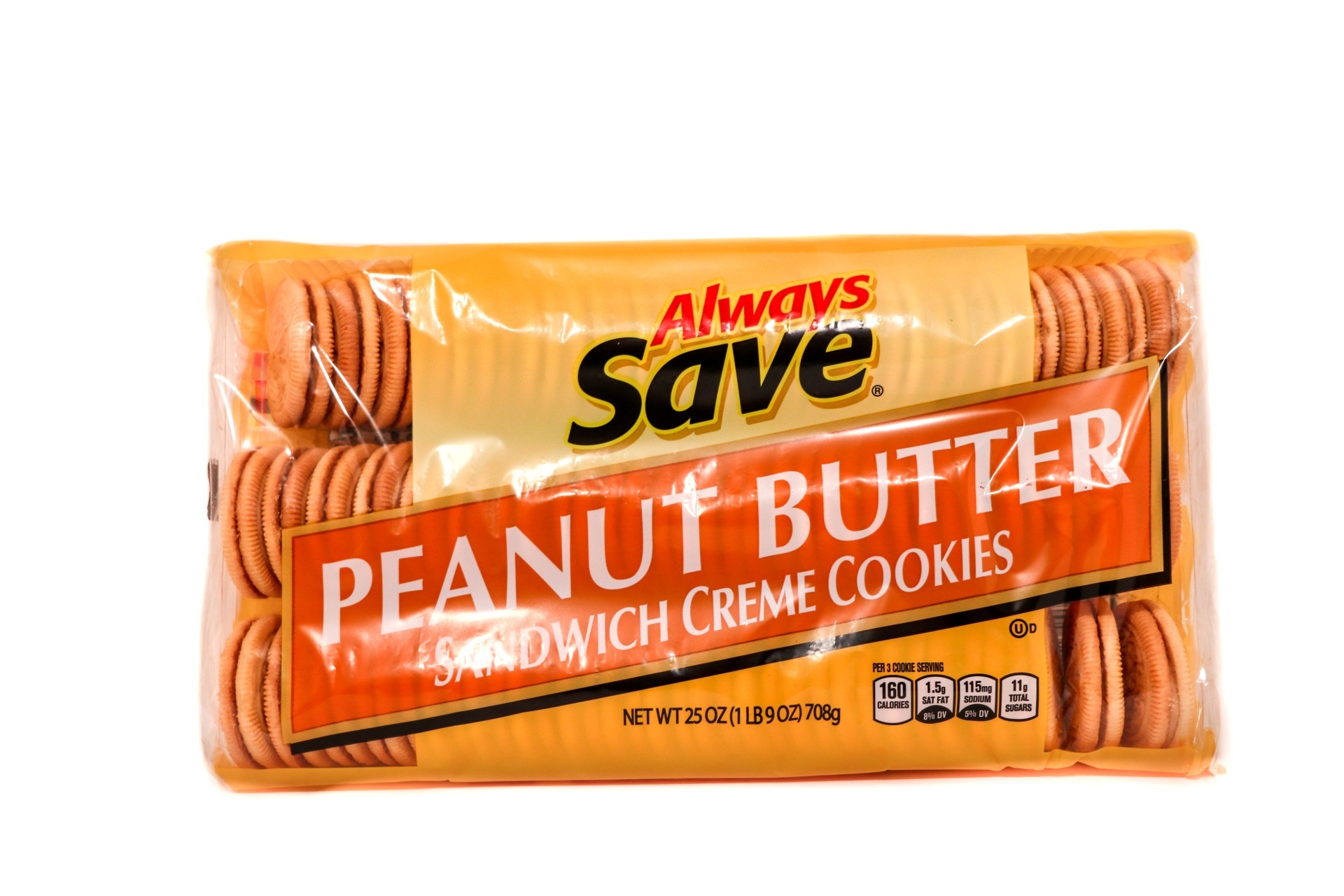 slide 1 of 1, Always Save Peanut Butter Cookie, 25 oz