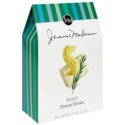 slide 1 of 1, J & M J&M Cheese Straws - Asiago, 6 oz