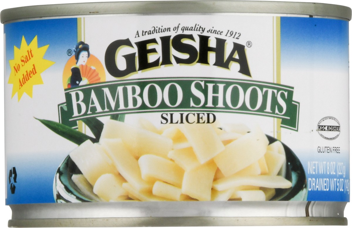 slide 7 of 9, Geisha Bamboo Shoots, Sliced, 8 oz