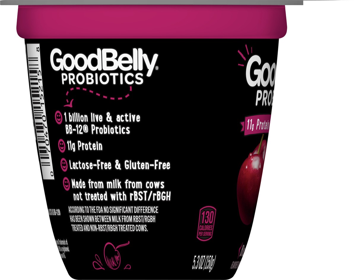 slide 8 of 13, GoodBelly Probiotics Lactose-Free Low Fat Black Cherry Yogurt 5.3 oz, 5.3 oz