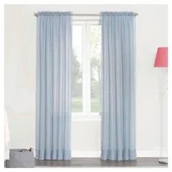 Erica Crushed Voile Panel Dusty Blue 51 in x 84 in