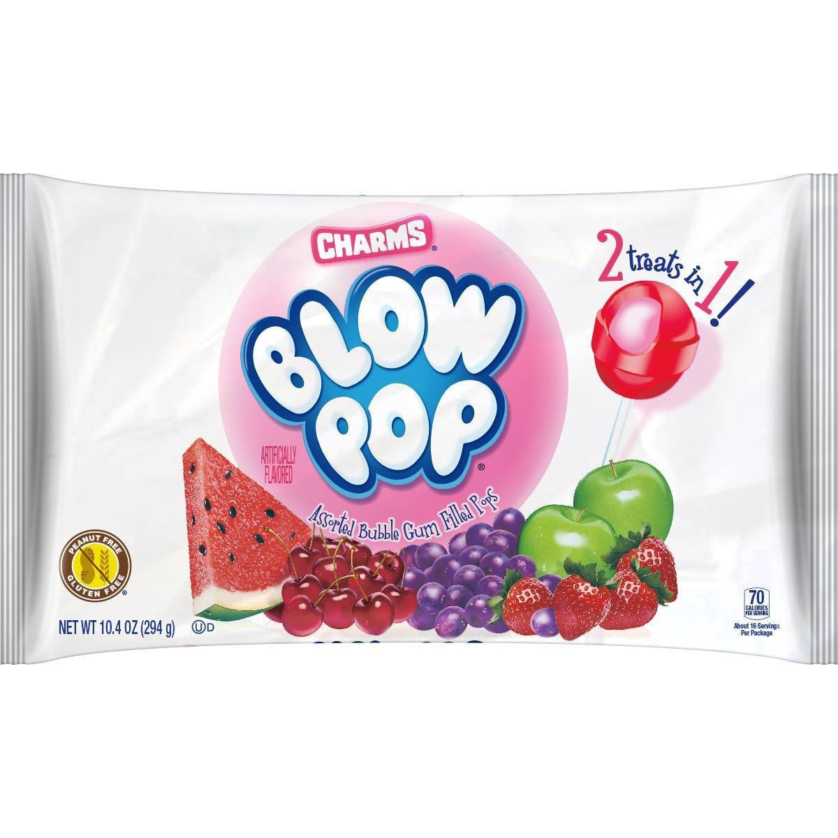 slide 1 of 9, Blow Pops Variety Pack Lollipops, 10.4 oz