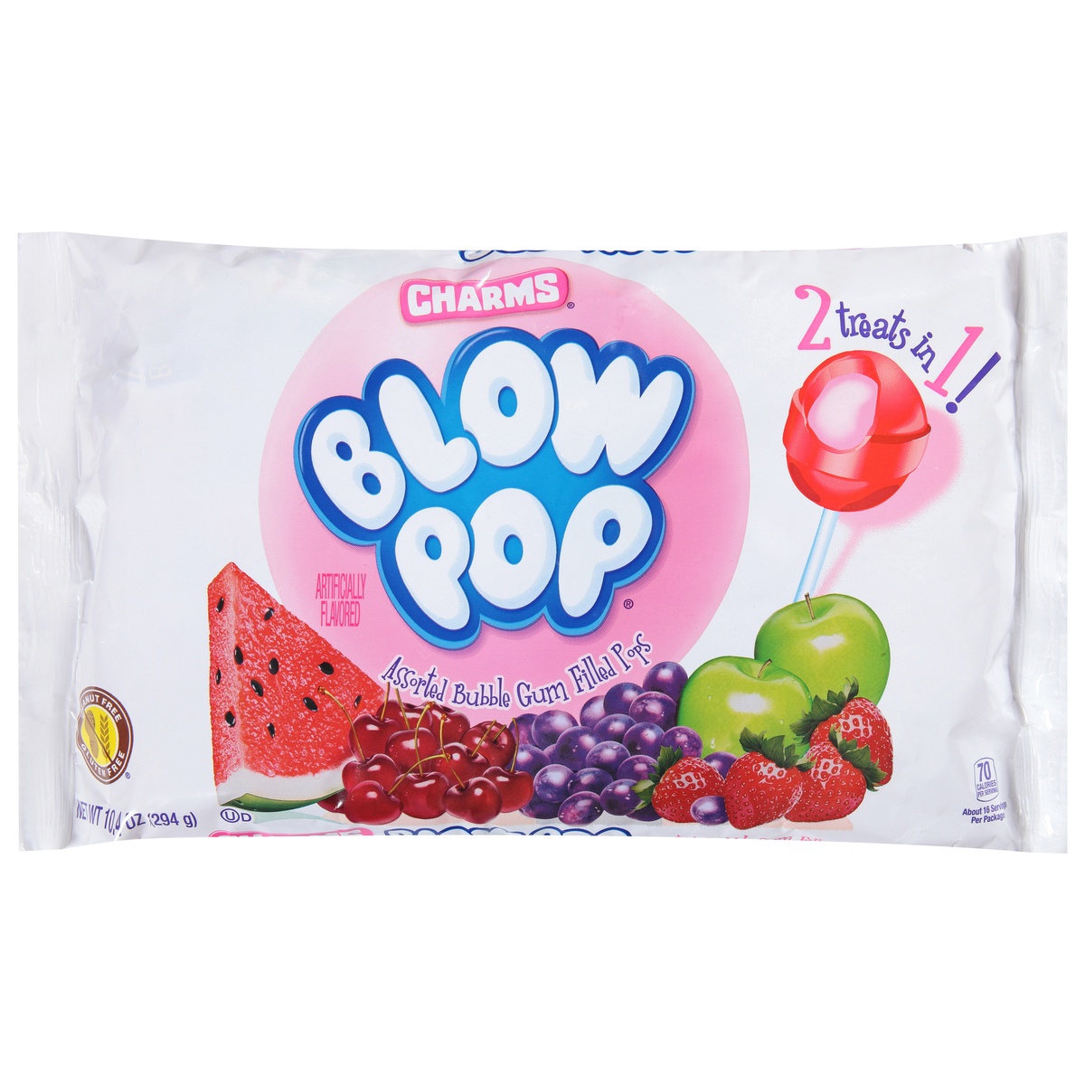 slide 1 of 2, Charms Blow Pop Variety Pack, 10 ct; 4 oz