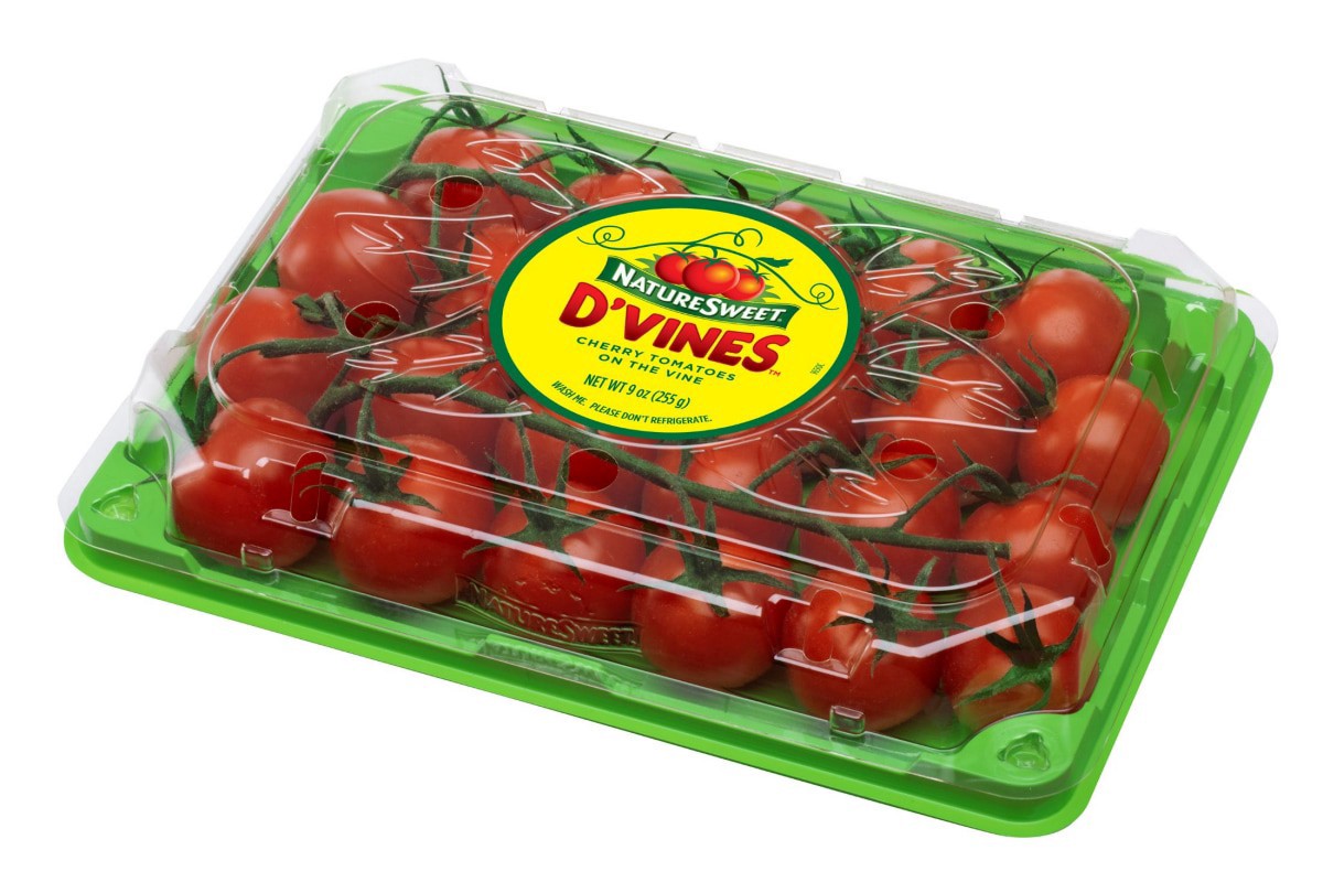 slide 1 of 4, NatureSweet D'Vines Red Cherry Tomatoes on the Vine 9 oz, 9 oz