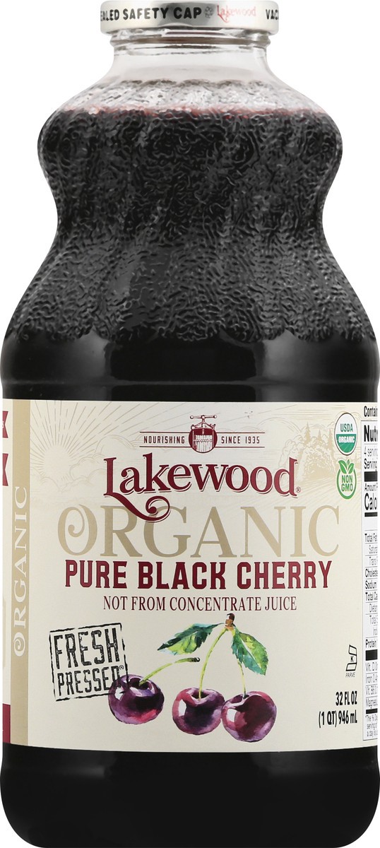 slide 12 of 12, Lakewood Organic Pure Black Cherry Juice 32 oz, 32 oz