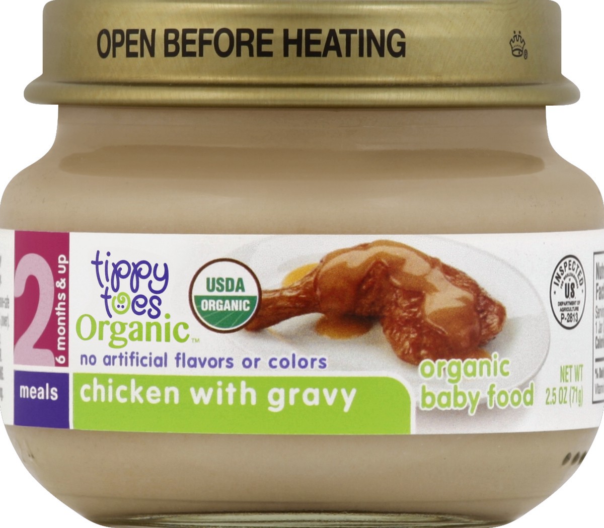 slide 5 of 6, Tippy Toes Chicken With Gravy Organic, 2.5 oz