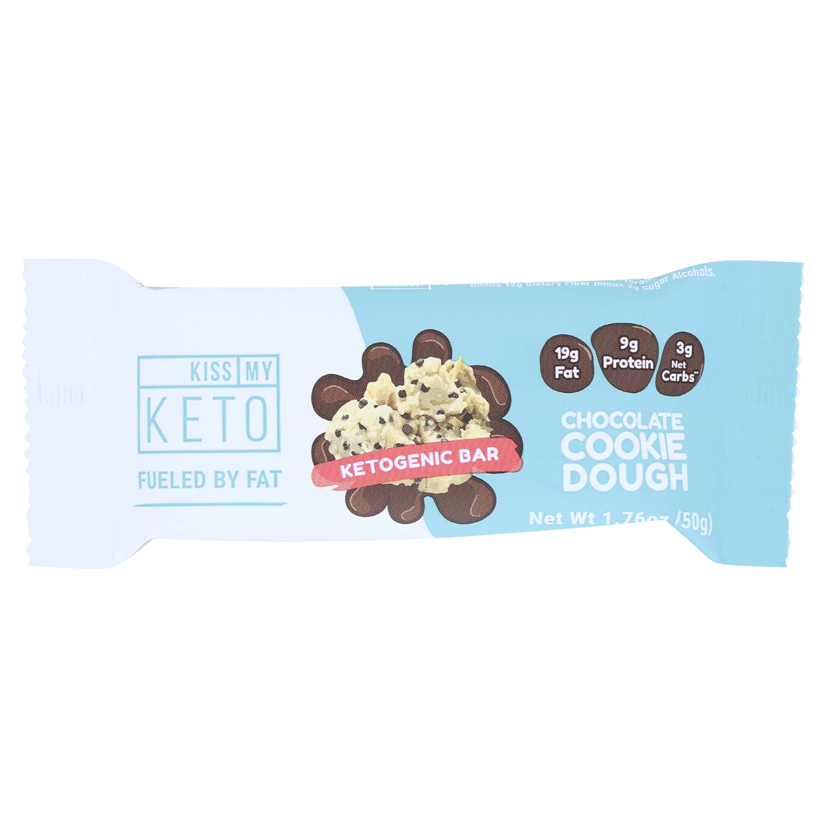 slide 1 of 1, Kiss My Keto Bar Chocolate Cookie Dough, 1.76 oz