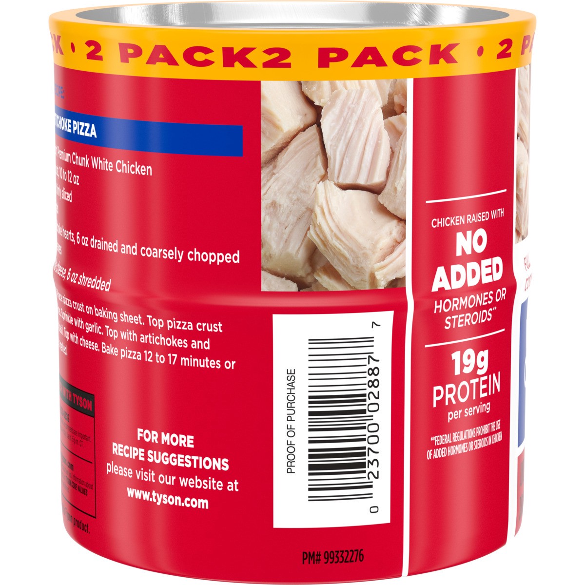 slide 5 of 12, Tyson White Premium Chunk Chicken Breast, 12.5 oz. (Twin Pack), 2 ct