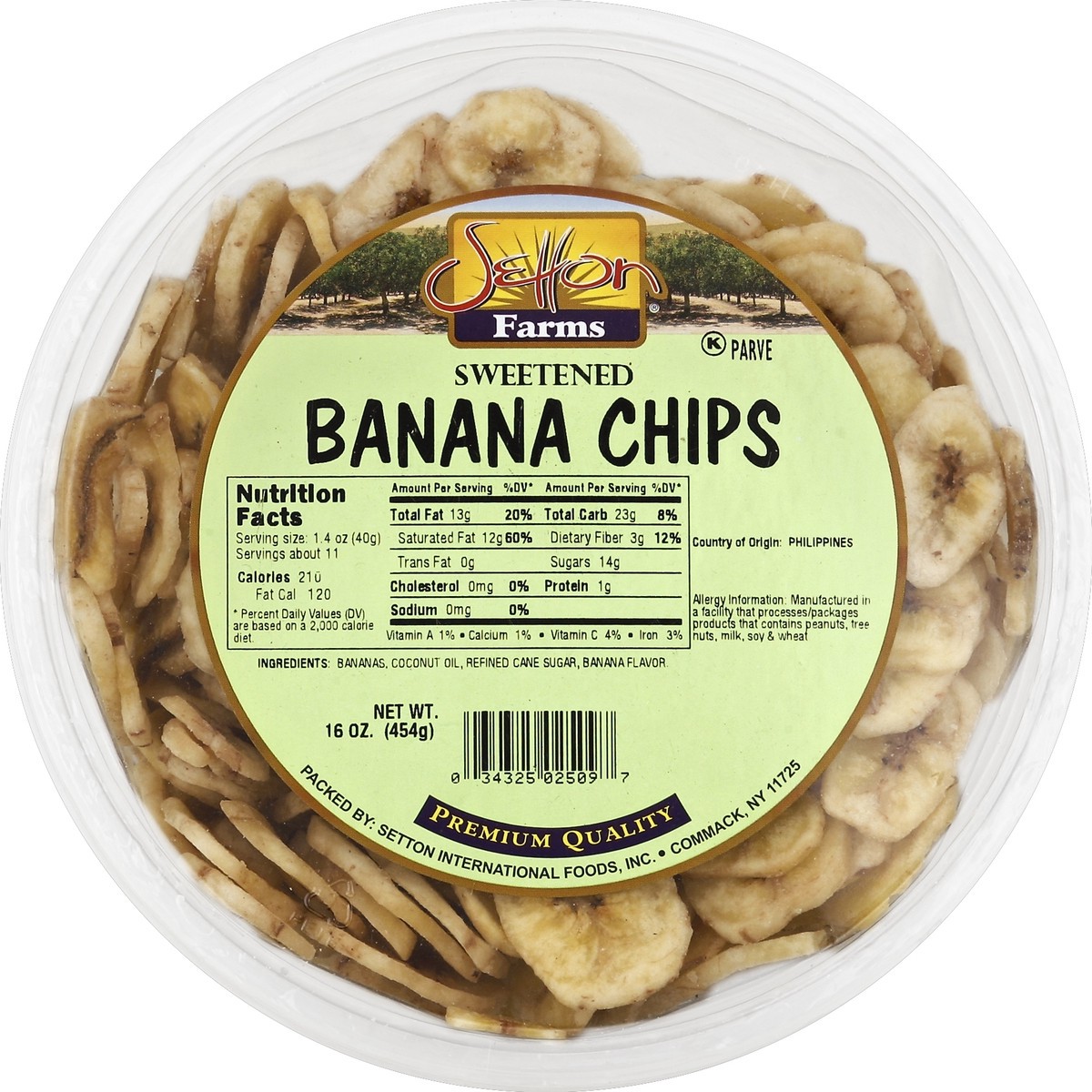 slide 1 of 3, Setton Farms Setton Banana Chips 16 oz, 16 oz