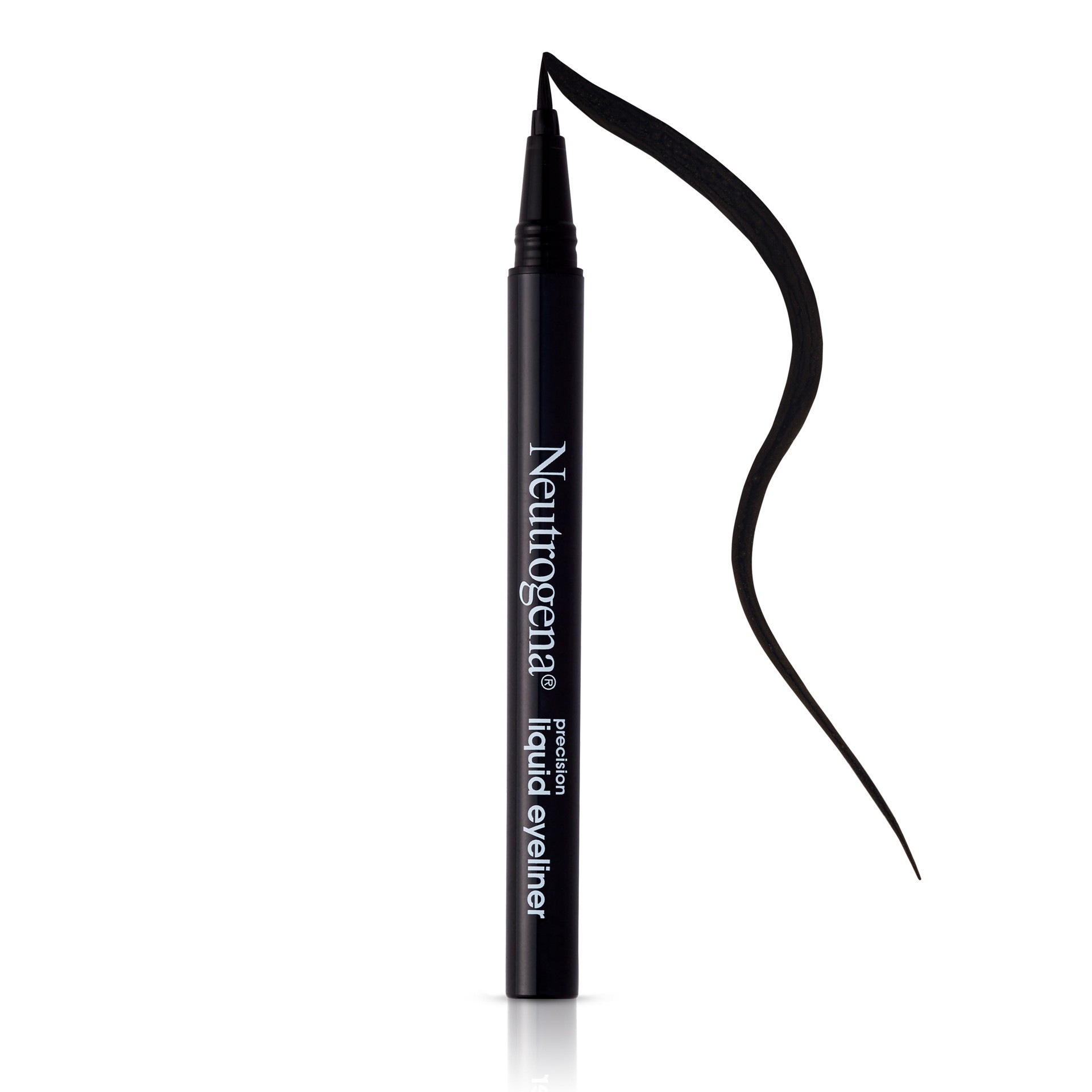 slide 8 of 9, Neutrogena Precision Liquid Eyeliner with Honey & Coconut, Hypoallergenic, Smudge- & Water-Resistant Liquid Eyeliner Makeup for Sensitive Eyes, Precise Application, Jet Black, 0.013 fl. oz, 0.01 fl oz