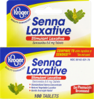 slide 1 of 1, Kroger Natural Senna Laxative Tablets, 100 ct