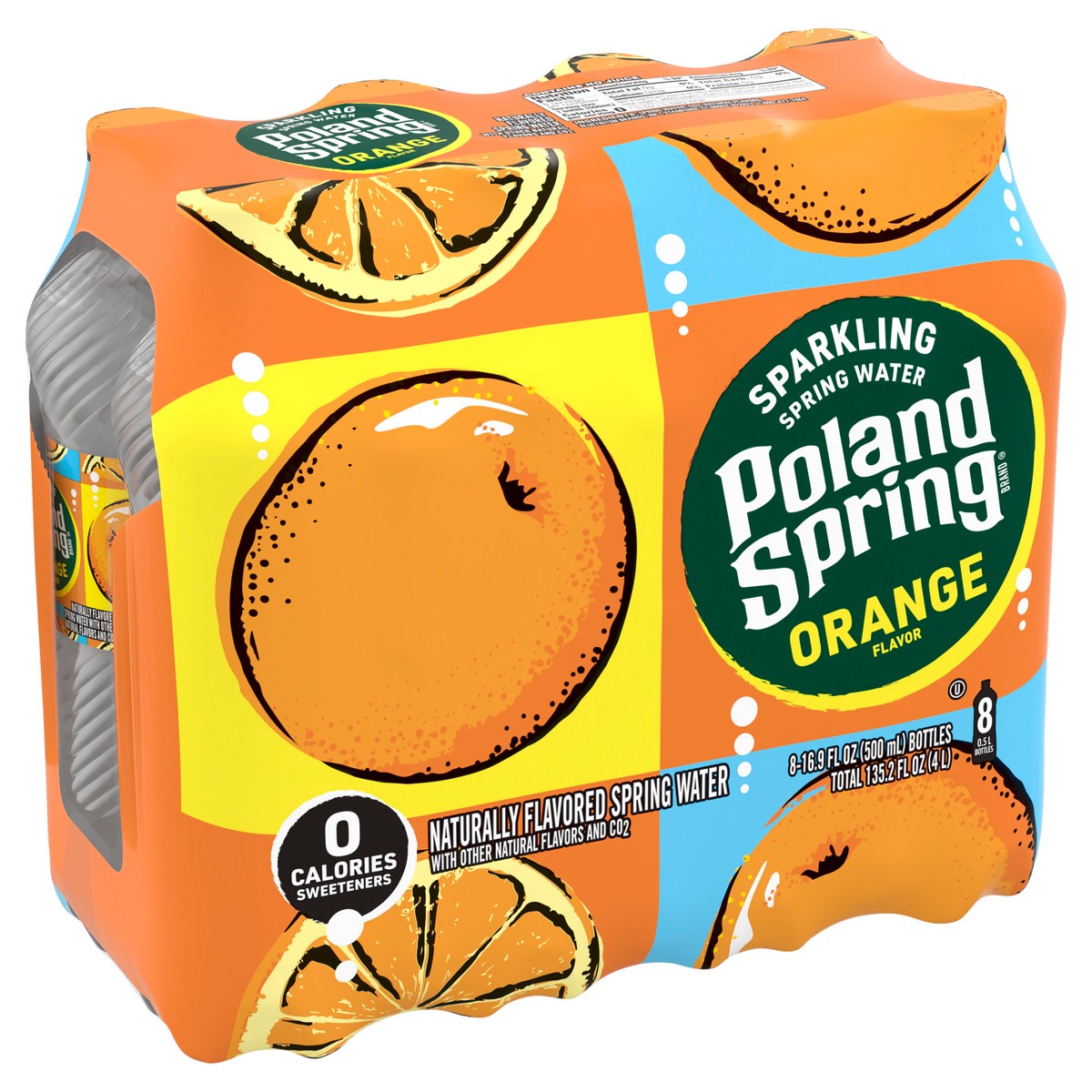 slide 6 of 8, Poland Spring Sparkling Water, Orange- 16.9 fl oz, 16.9 fl oz