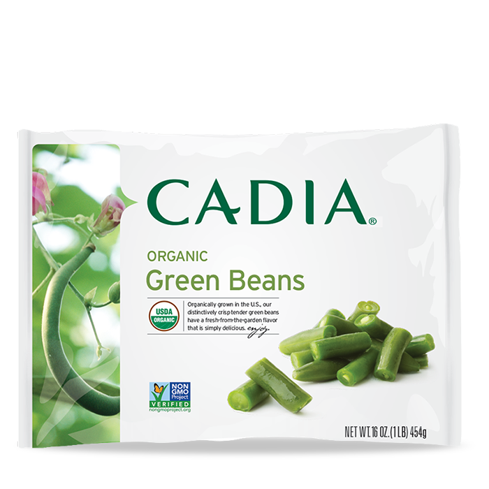 slide 1 of 1, Cadia Frozen Organic Green Beans, 16 oz