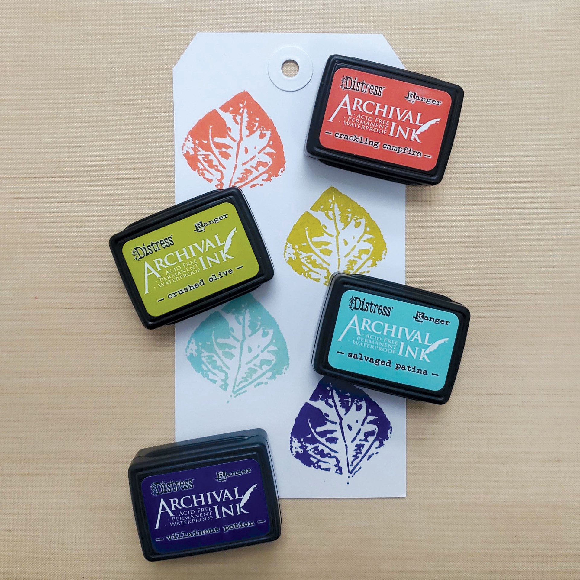 slide 2 of 3, Tim Holtz Distress No.5 Mini Archival Ink Kit, 1.25 in x 1.75 in