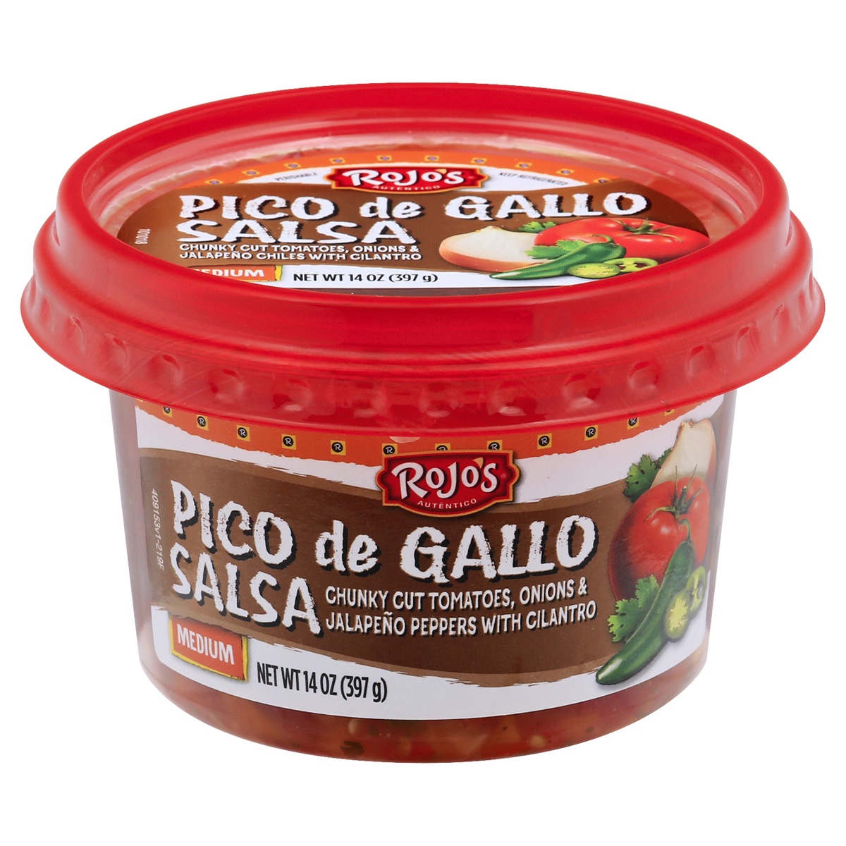 slide 1 of 1, Rojo's Pico De Gallo, Medium, 14 oz