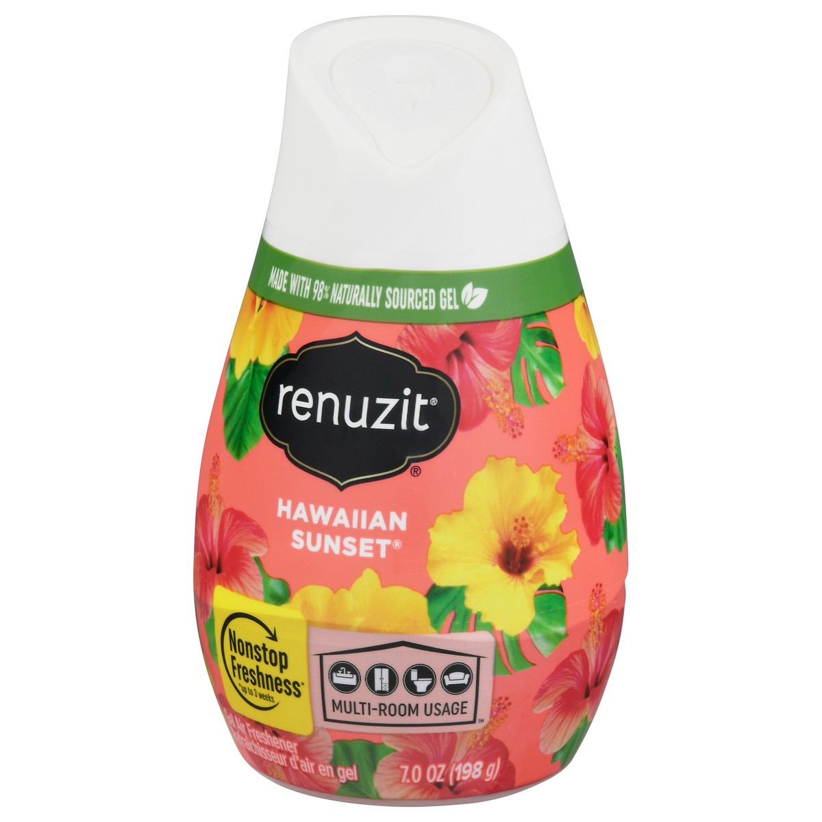 slide 3 of 9, Renuzit Hawaiian Sunset Gel Air Freshener 7.0 oz, 7 oz