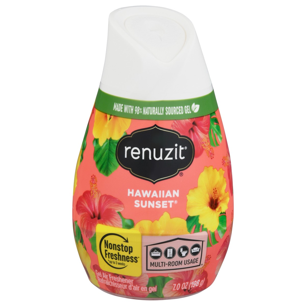 slide 1 of 9, Renuzit Hawaiian Sunset Gel Air Freshener 7.0 oz, 7 oz