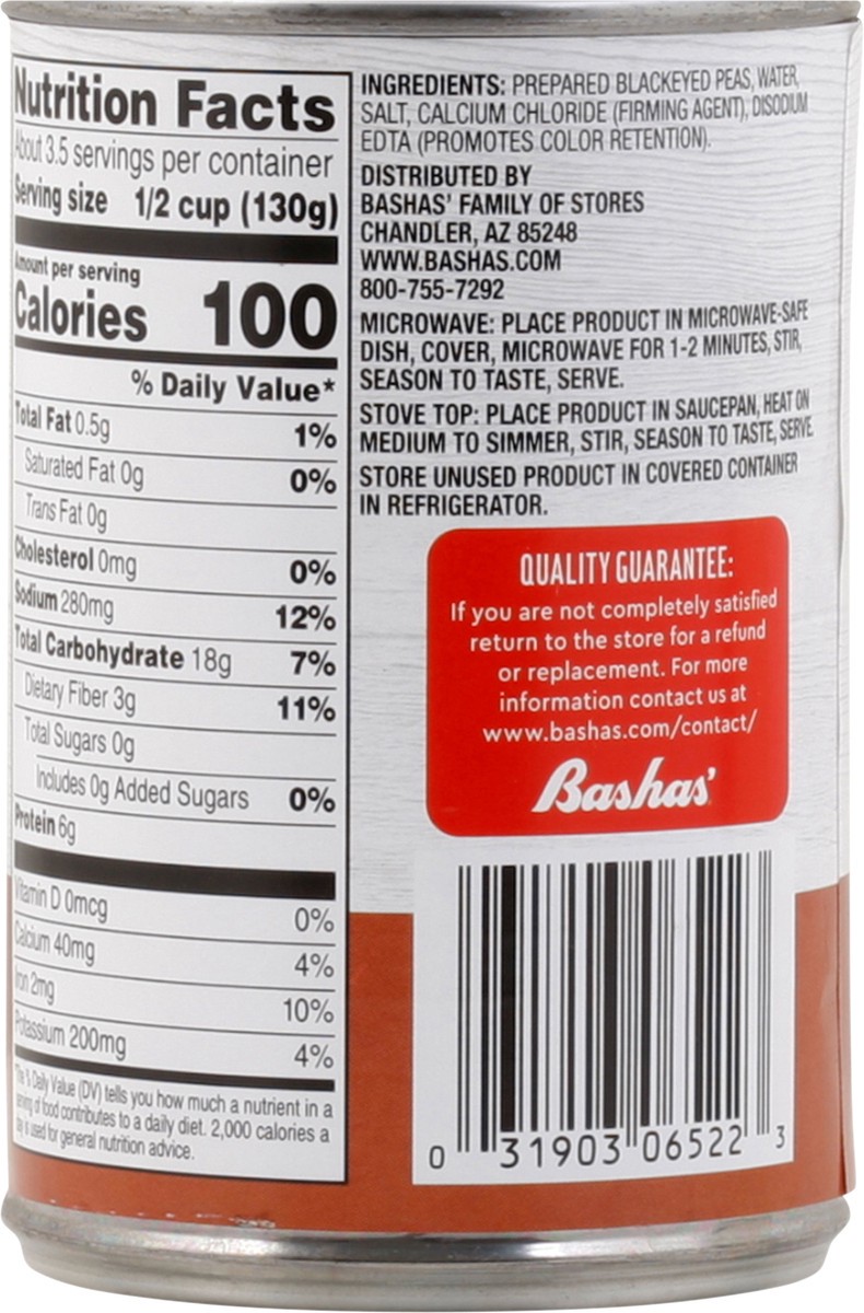slide 8 of 13, Bashas Blackeyed Peas, 15.5 oz