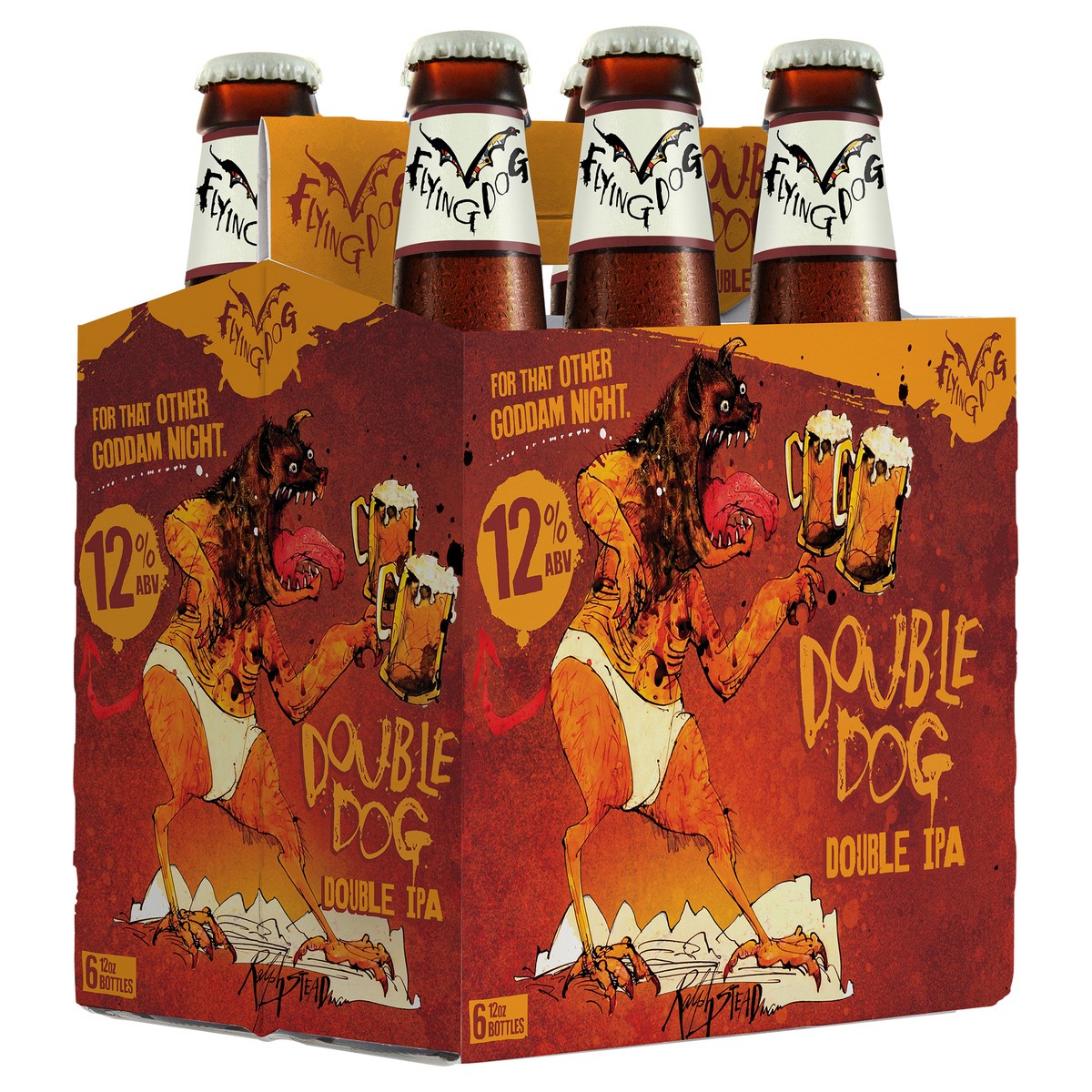 slide 4 of 6, Flying Dog Double Dog Double IPA 6pk Bottles, 6 ct