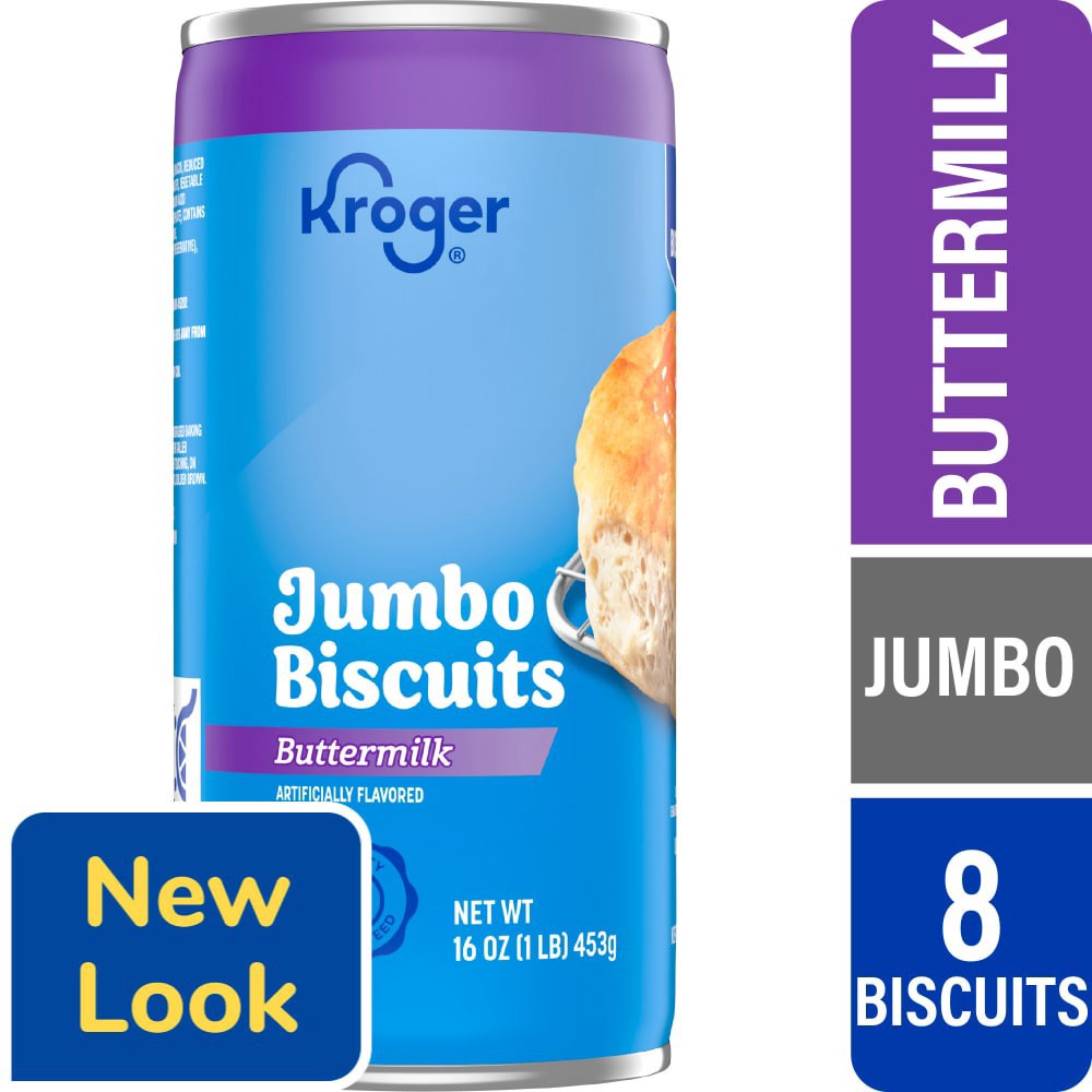 slide 1 of 4, Kroger Buttermilk Jumbo Biscuits, 16 oz