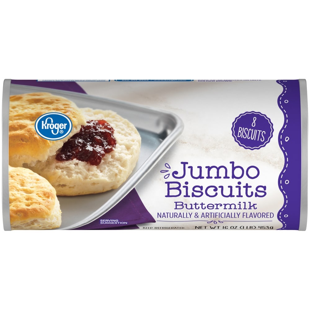 slide 1 of 1, Kroger Buttermilk Jumbo Biscuits, 16 oz