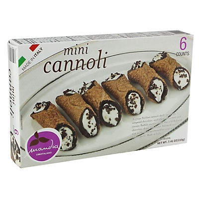 slide 1 of 1, Mandia Ciboitaliano Mini Cannoli, 7.06 oz