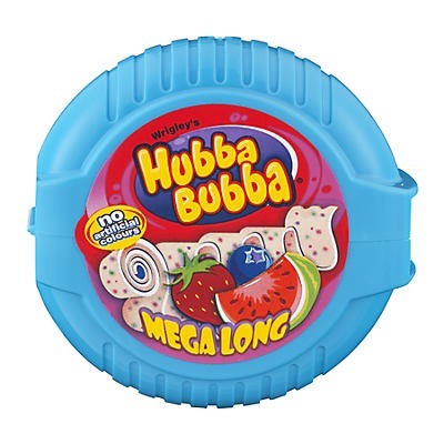 slide 1 of 1, Hubba Bubba Strawberry Blueberry & Watermelon Flavor Chewing Gum 2 oz, 2 oz