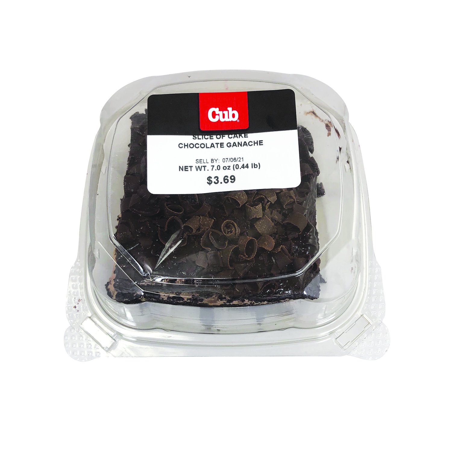slide 1 of 1, Cub Chocolate Ganache Cake Slice, 7 Ounce, 7 oz