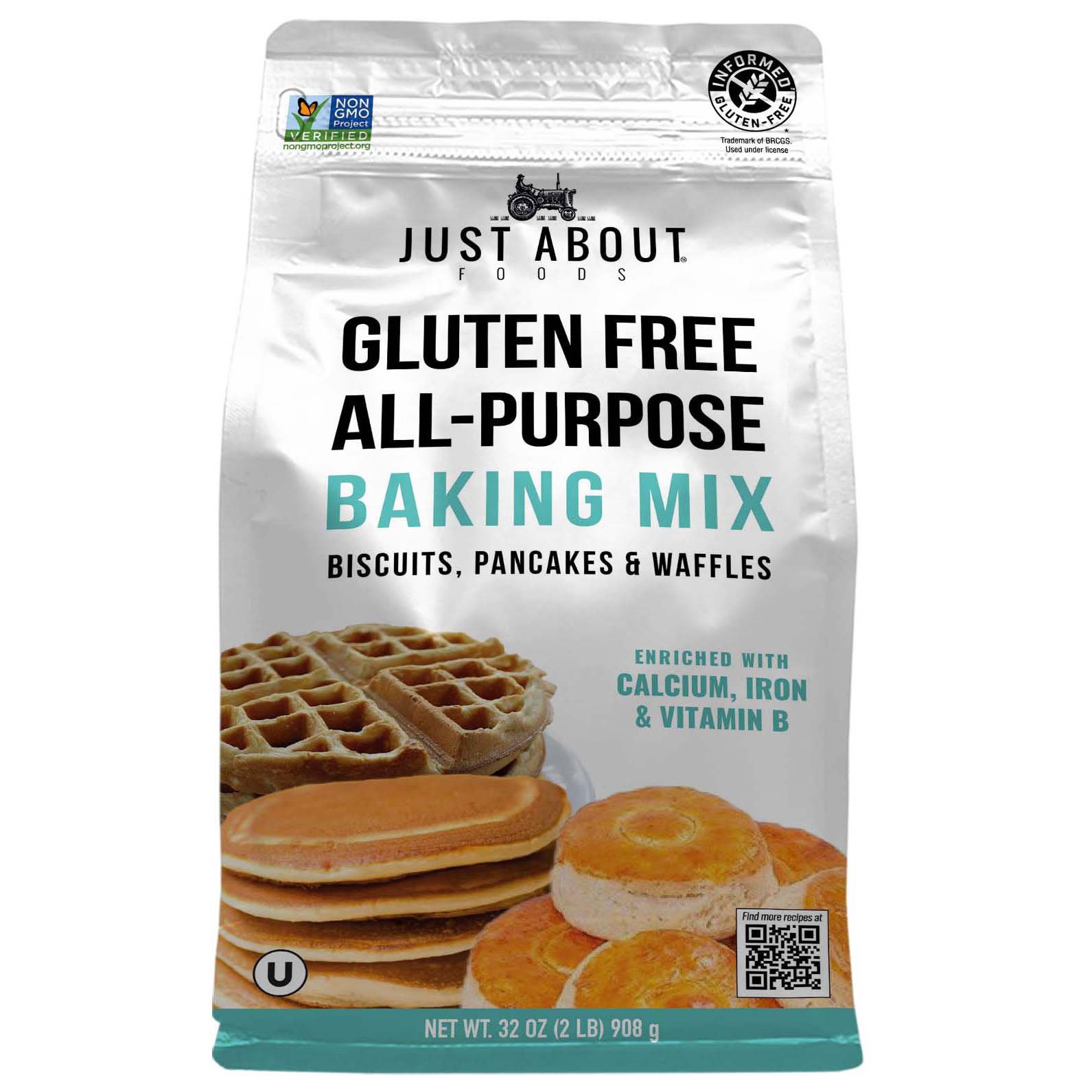 slide 1 of 1, Just About Foods Gluten Free All-Purpose Baking Mix 2 lb, 2 lb