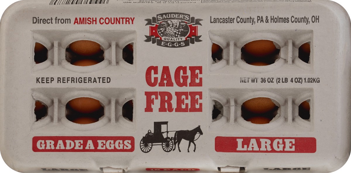 slide 2 of 5, Sauder's Eggs Eggs 18 ea, 18 ct