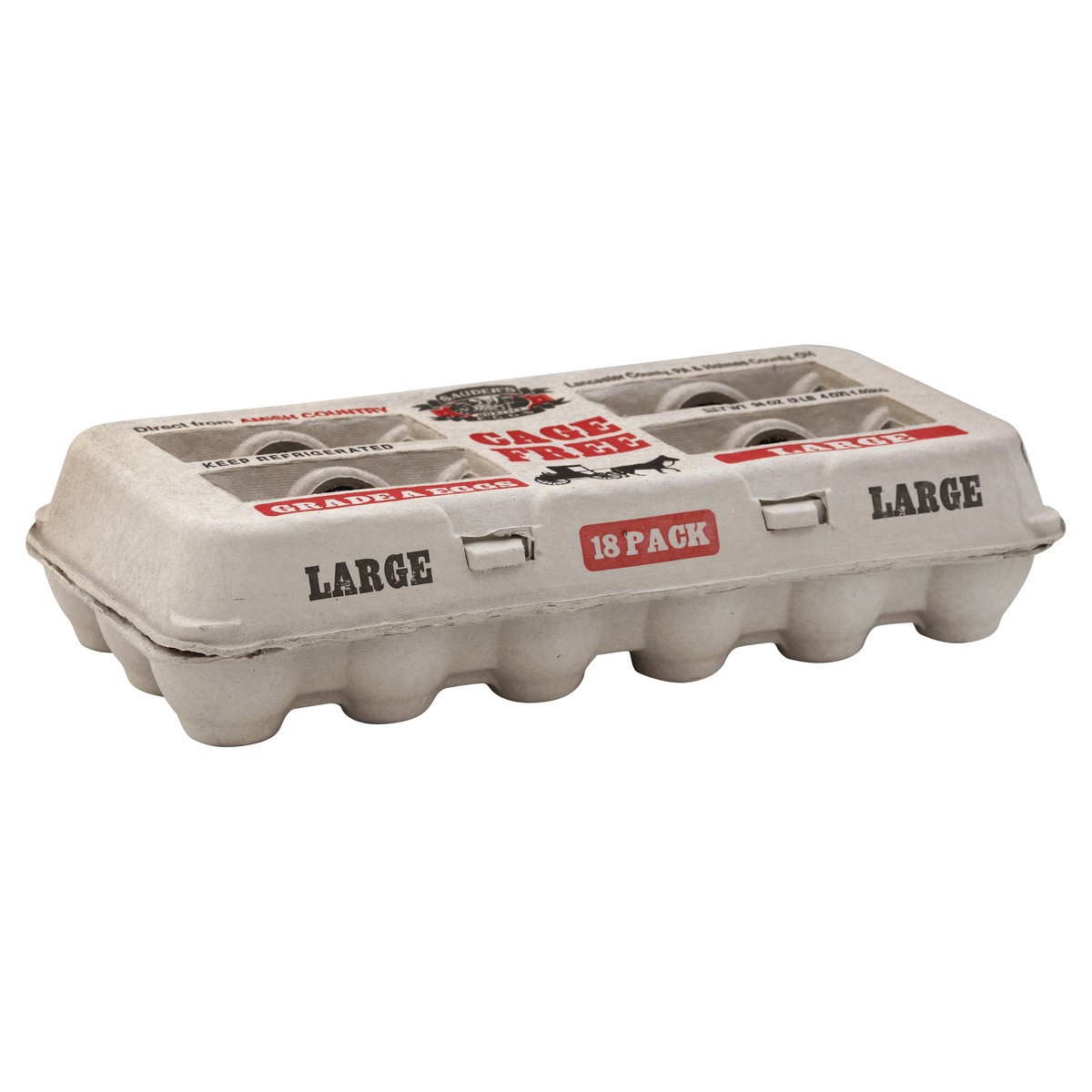 slide 4 of 5, Sauder's Eggs Eggs 18 ea, 18 ct